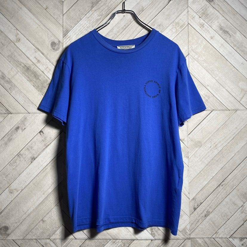 Onitsuka Tiger オニツカタイガー ASICS 無地シャツ 非売品 良品】Onitsuka Tiger｜オニツカタイガー，半袖Tシャツ ，刺繍