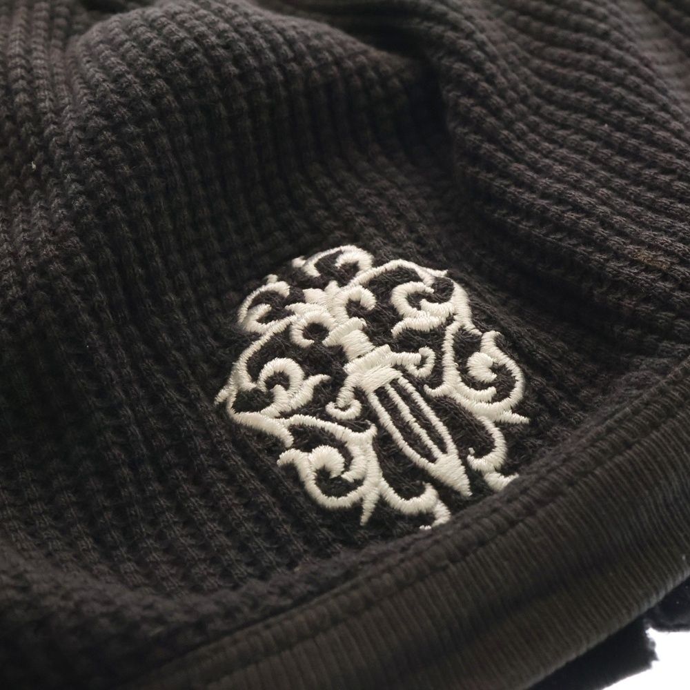 クロムハーツブラックビーニー 100%コットン刺繍デザイン クロムハーツブラックビーニー 100%コットン刺繍デザイン