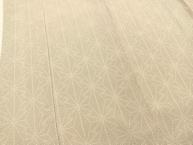 平和屋着物○本塩沢 110亀甲 麻の葉文様 正絹 逸品 未使用 BAAT0978yc