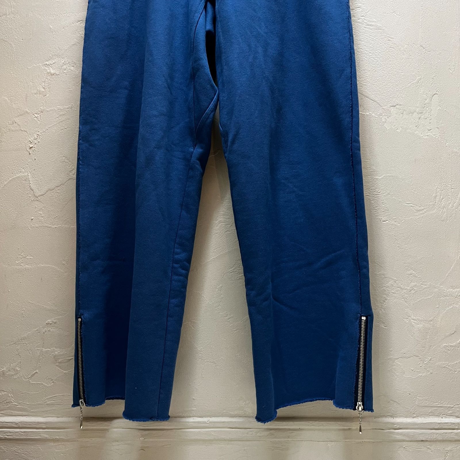 SUGARHILL シュガーヒル 23SS ZIP-UP WIDE SWEAT TROUSERS ジップアップ ワイドスウェットパンツ ブルー系  タグ付き【代官山04】 - メルカリ