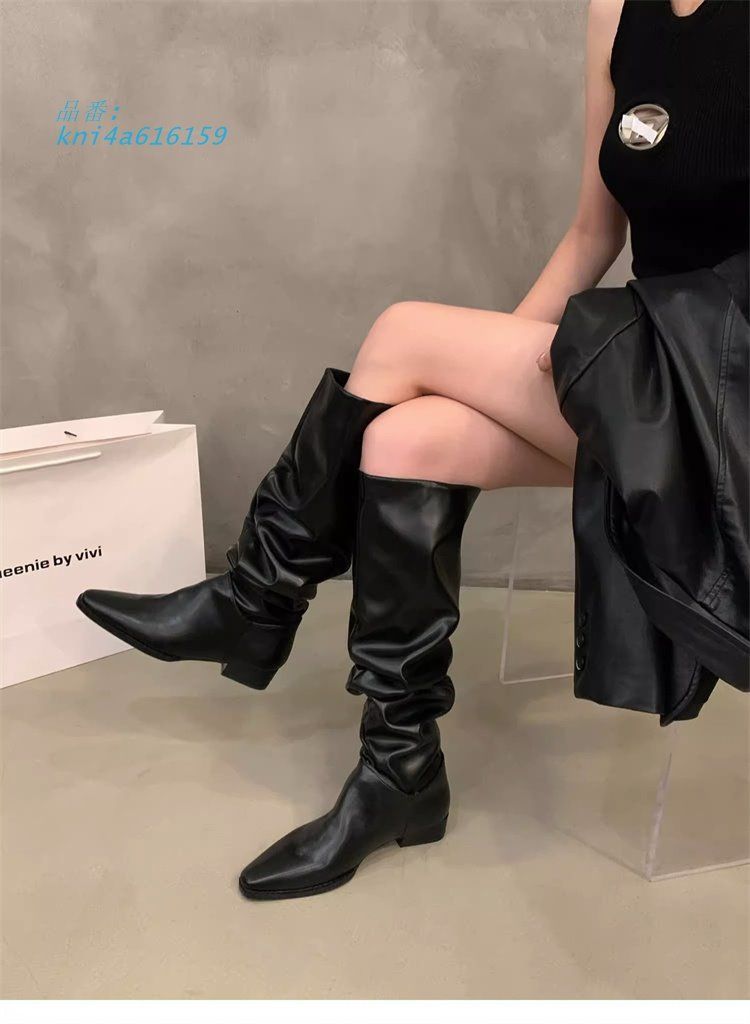 ブーツ韓国ファッションレディース7SHO-56 kni4a616159