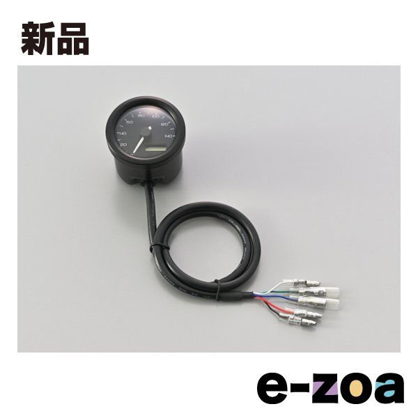 DAYTONA  デイトナ 電気式 スピードメーター 電圧計 ブラックボディ/3色LED φ48 140km/h表示 D44196 (2611737)