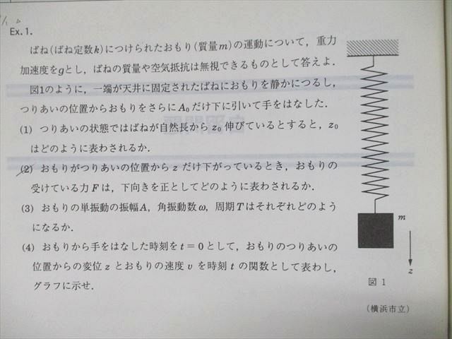 UN93-045 駿台 振動・波動徹底攻略 2007 夏期 04s0B - 参考書・教材