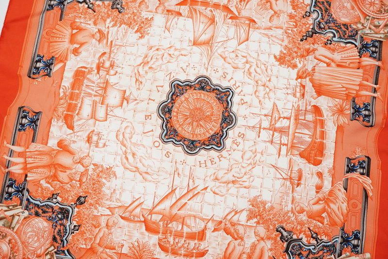 □美品□HERMES エルメス カレ90 ≪AZVLEJOS 大航海時代に思いを