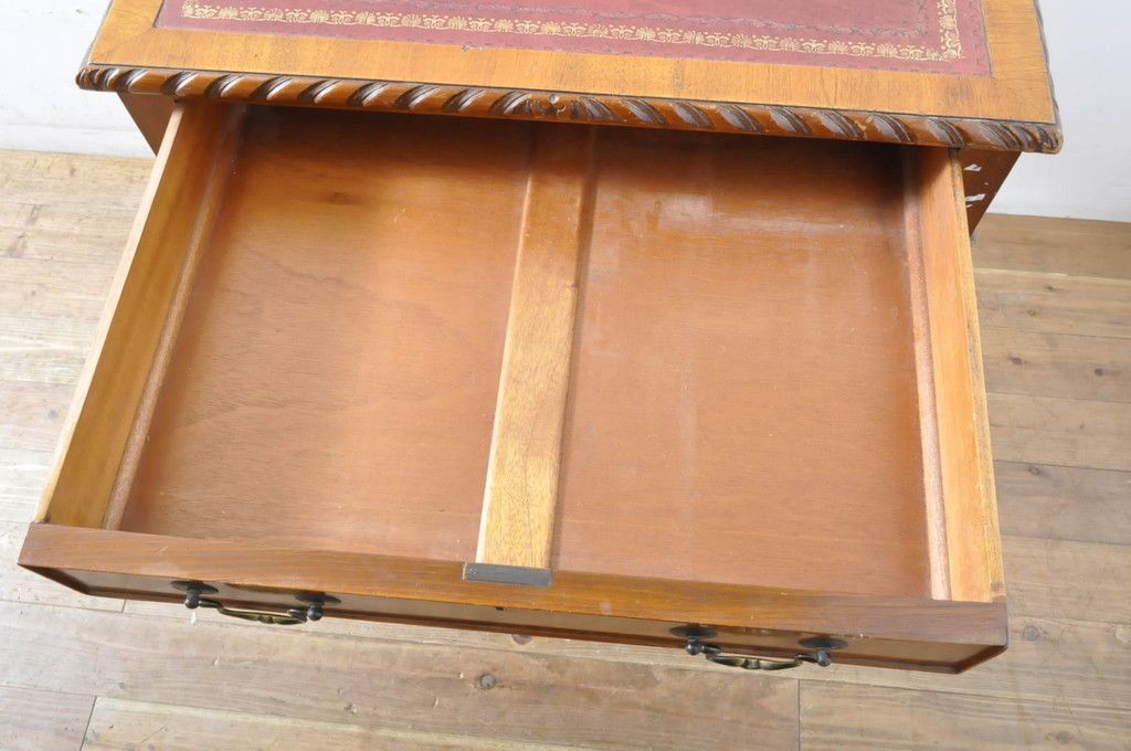 ☆事前問合せ必須☆ レザートップデスク イギリスアンティーク