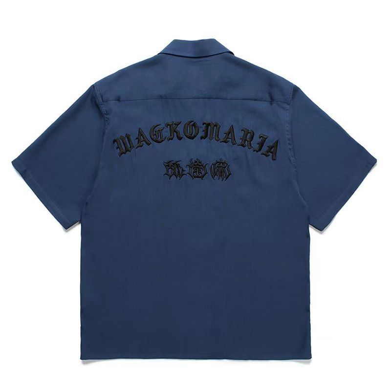 即完売！◇24SS ×舐達麻 ×HIGH TIMES◇ オープンカラー 半袖シャツ(50S  