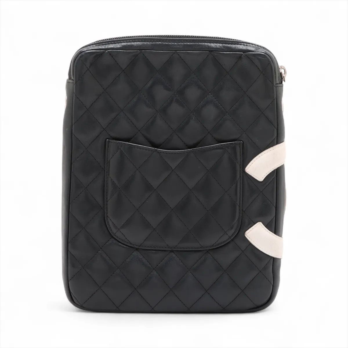 シャネル シリアルシール付 カンボンライン ラムスキン レザー ショルダーバッグ ハンド レディース MMM CW51-3