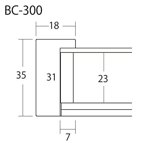 OA-B4_ブラック 大額 デッサン額 BC-300 OA-B4 ブラック UVカット