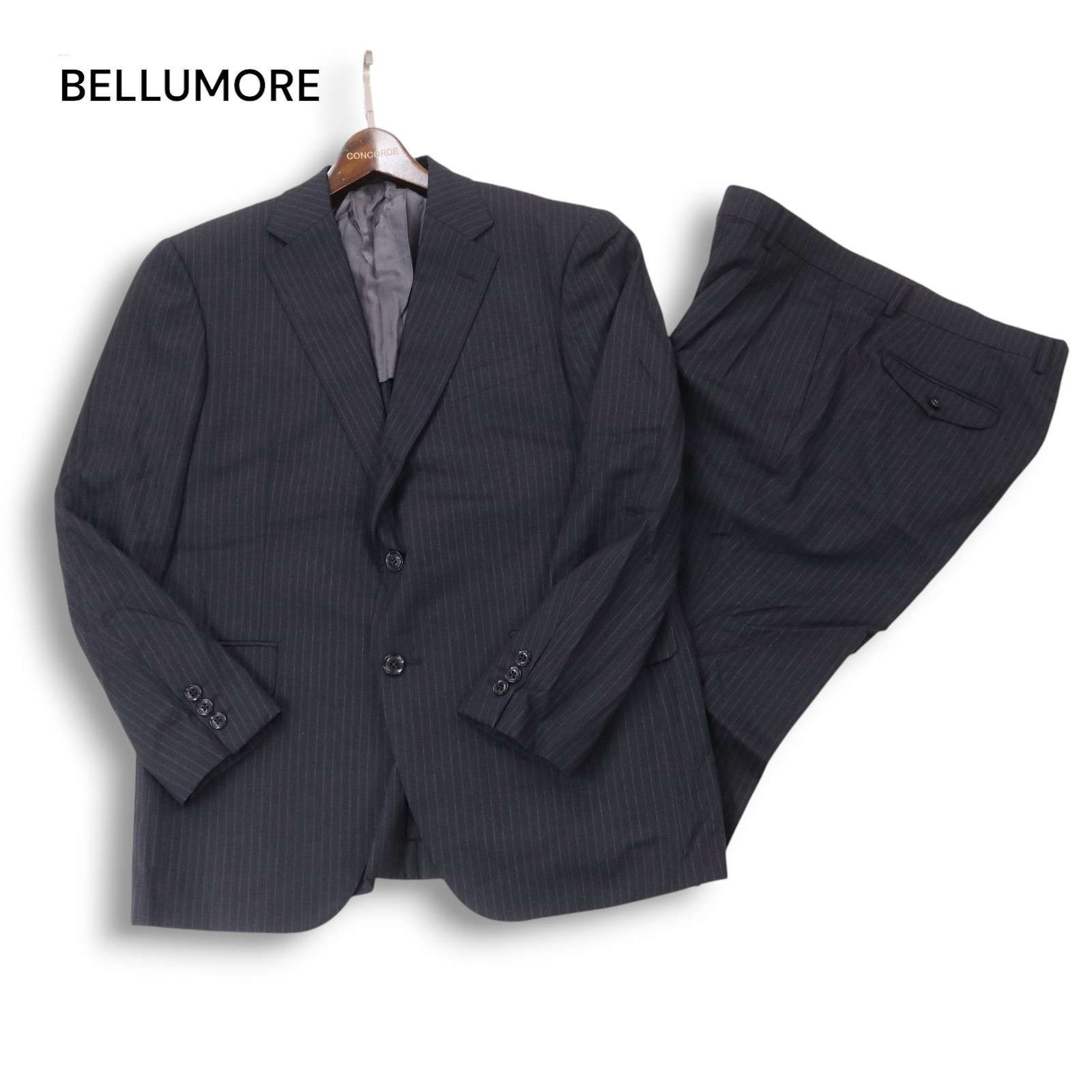 【誠実】 ベルモーレ BELLUMORE 春夏 タスマニアブレンド 背抜き☆ スーツ