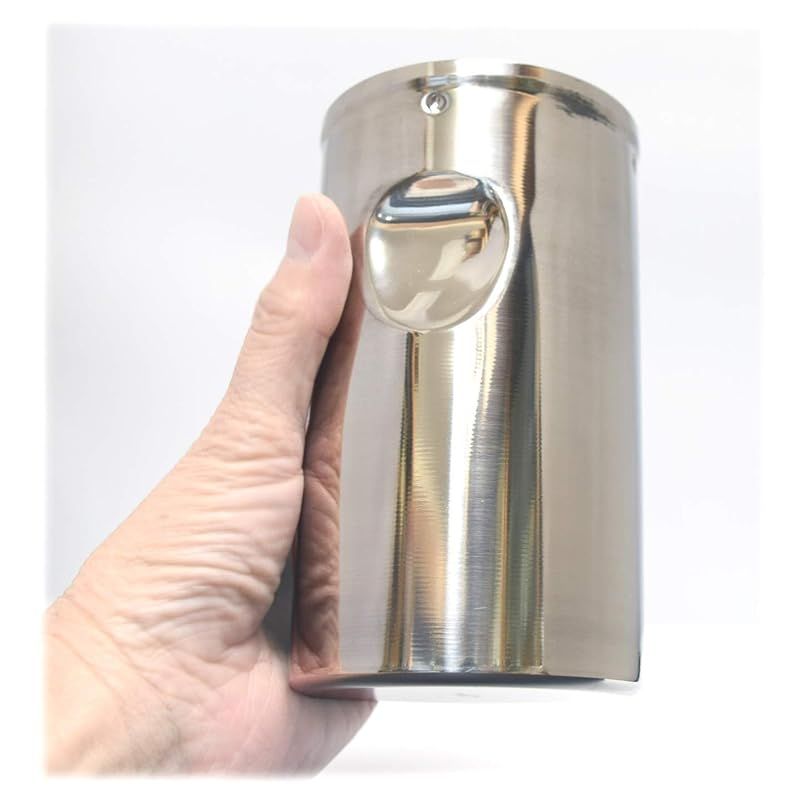 近藤さんシリーズ Kondou-san Series 茶筒 シルバー サイズ 直径7.9x高さ13.6cm 近藤さんの茶篩缶 茶会用