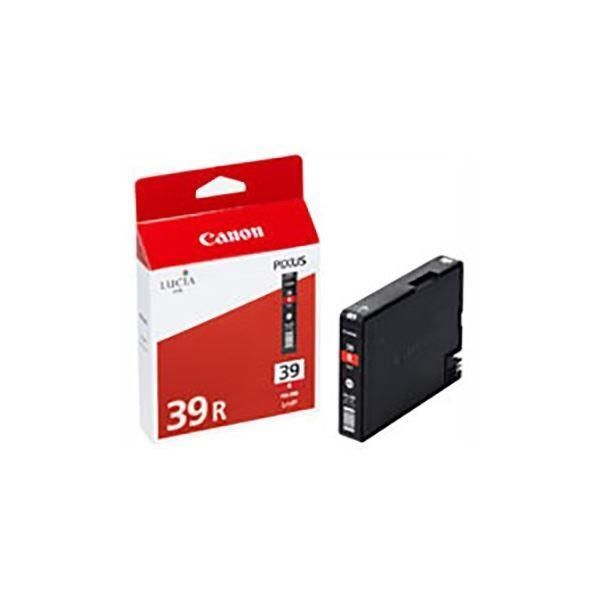 (業務用5セット) 〔純正品〕 Canon キャノン インクカートリッジ/トナーカートリッジ 〔4866B001 PGI-39R レッド〕