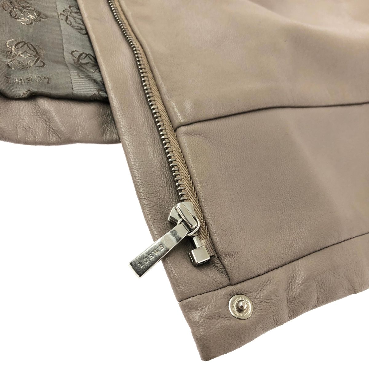 LOEWE ロエベ ヴィンテージ ラムレザースタンドカラーコート ウィメンズレザーウェア｜ロエベ ウィメンズ レザーウェア