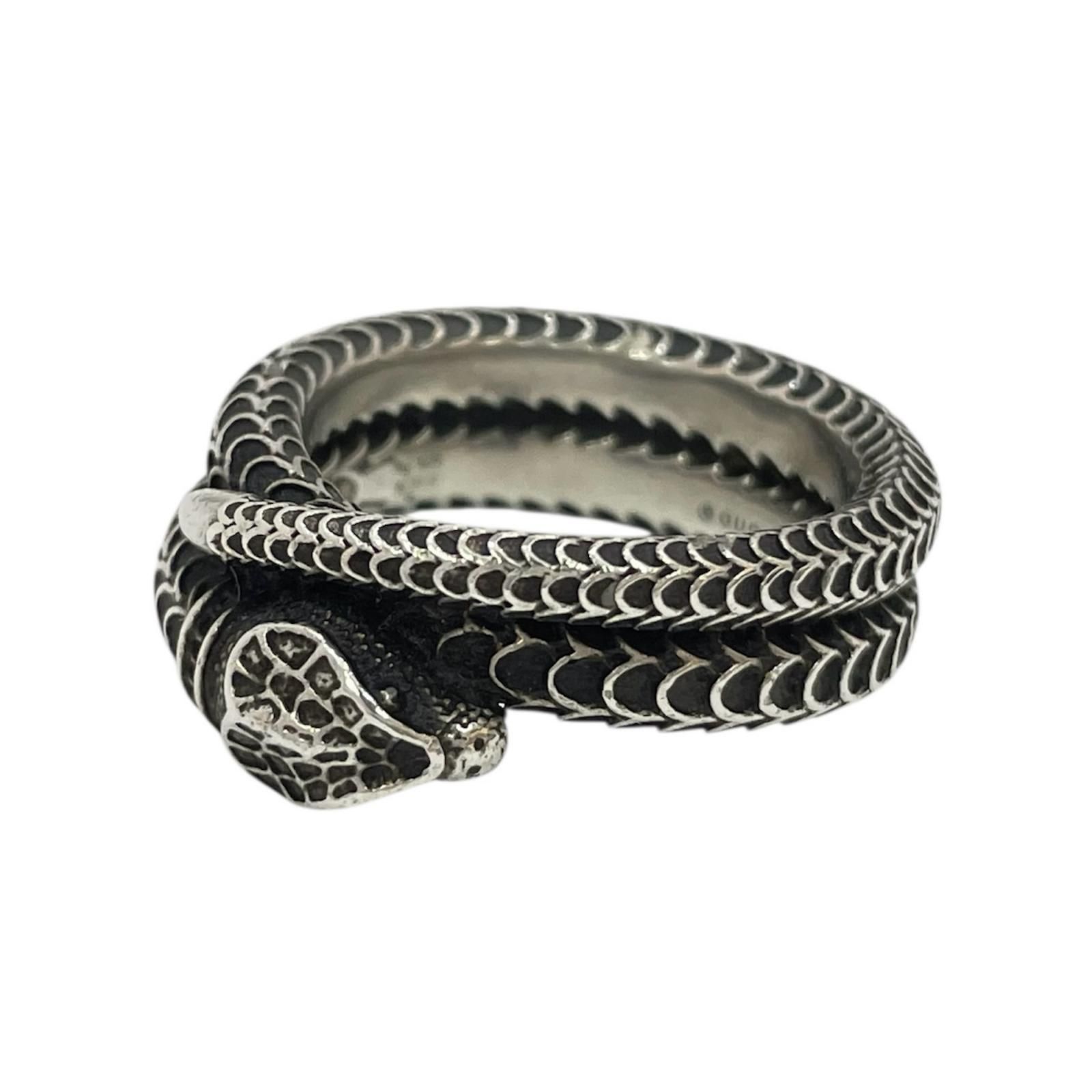 GUCCI Gロゴ スネーク リング・指輪\n【中古】 15号【GUCCI/グッチ】 Gロゴ スネークリング リング・指輪