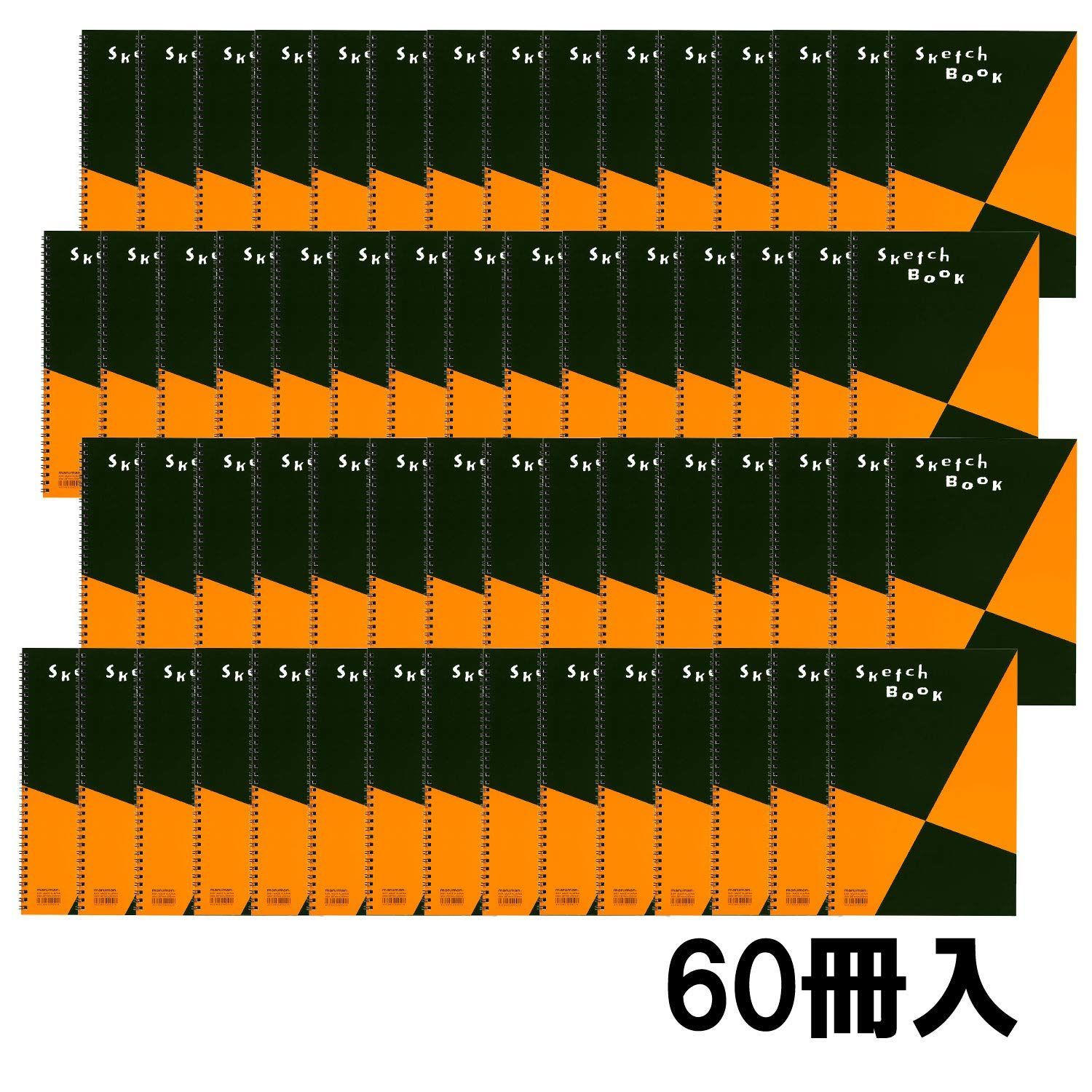 在庫 マルマン スケッチブック A4 図案シリーズ 画用紙 並口 24枚 60冊入 S131X60 WWW_IBETON_RU