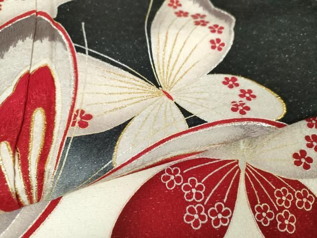 アンティーク振袖 豪華刺繍 暈し 時代物 着物 着付け 和装 i-3099 アンティーク振袖 豪華刺繍 暈し 時代物 着物 着付け 和装 i-3099