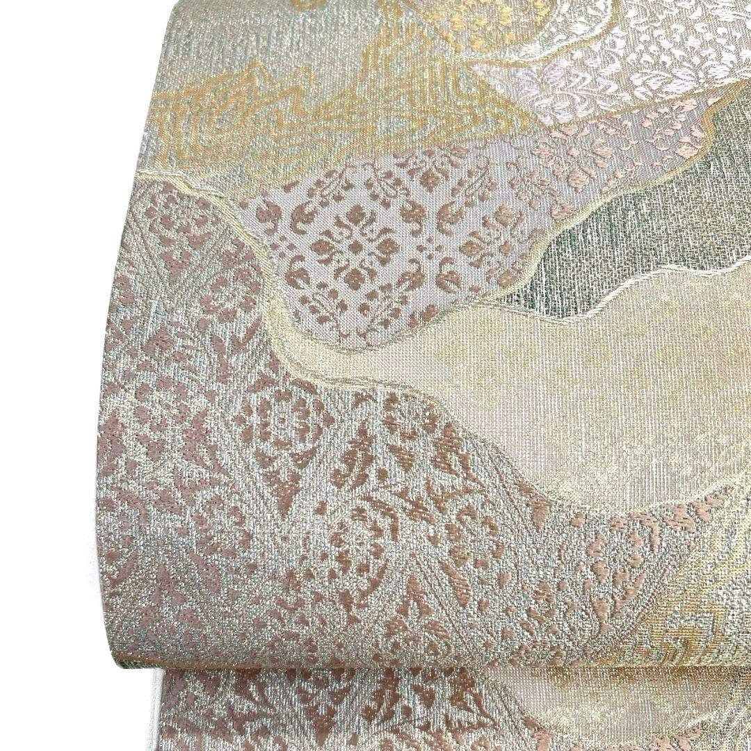 ブランド帯 裂取文様 花菱 花模様 袋帯 着物 022 a p - メルカリ