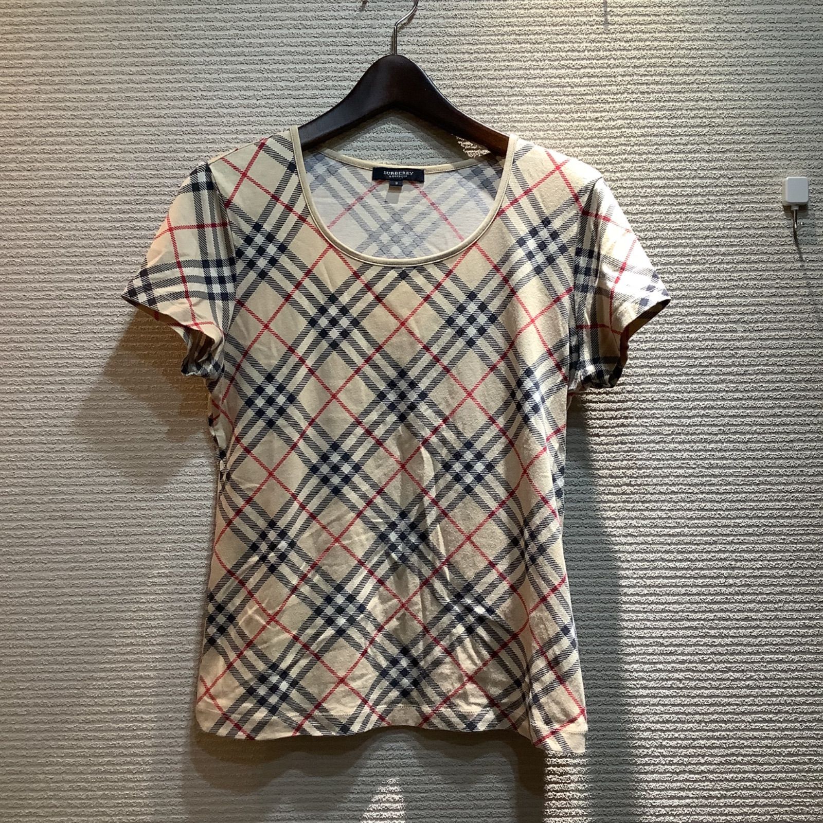 バーバリー 三陽商会 日本製 長袖 Tシャツ 160A ブラック系 BURBERRY