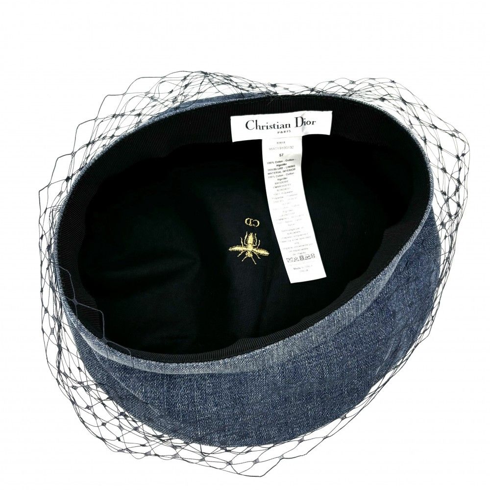 Dior Arty ベレー帽 ブラック Dior Arty ベレー帽 カーフスキン & スタッズ