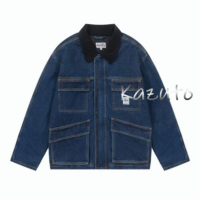 Stussy washed canvas shop jacket - メルカリ