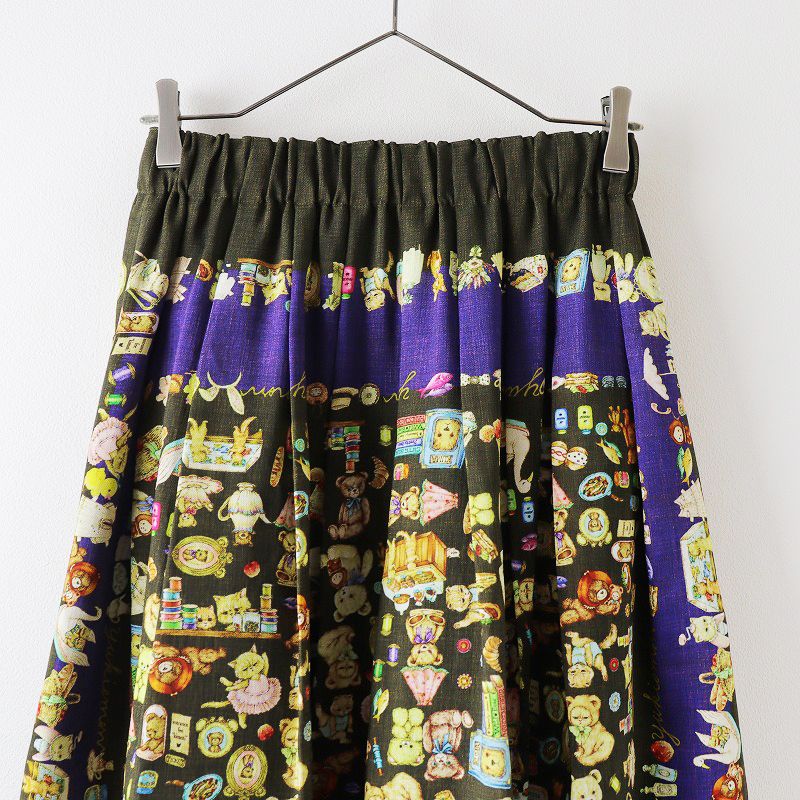美品 ユキエモン yukiemon Anniversary ふんわりスカート M/カーキ  