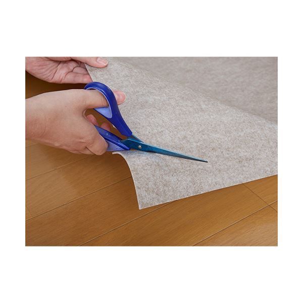 サンコーおくだけ吸着 拭けるキッチンマット 60×180cm 無地 ベージュ KP-77 1枚 SKLAD-KIRPICHA_RU