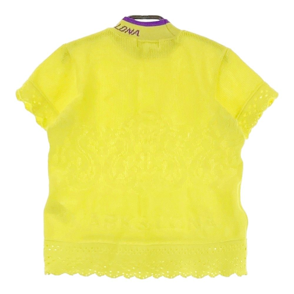 MARK&LONA イエロー セーター サイズ：36 MARK&LONA マークアンドロナ ハイネック半袖ニット