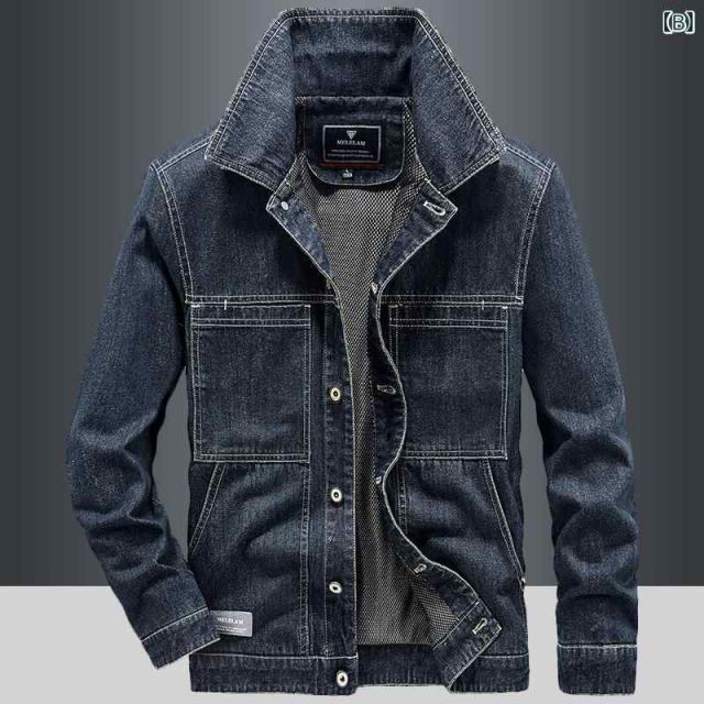 L 秋冬 コーデ メンズ 服 シンプル ファッション オシャレ 大人 かっこいい 大きいサイズ ストリート 紳士服 デニムジャケット バイク レトロ ブラックデニム カジュアル ジャケット KANDAIZUMI_COM