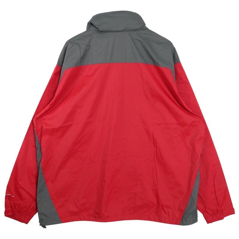 コロンビア OMNI-SHIELD ウィンドブレーカー 大きいサイズ古着 メンズUS-2XLサイズ レッド×グレー系 jc-0275