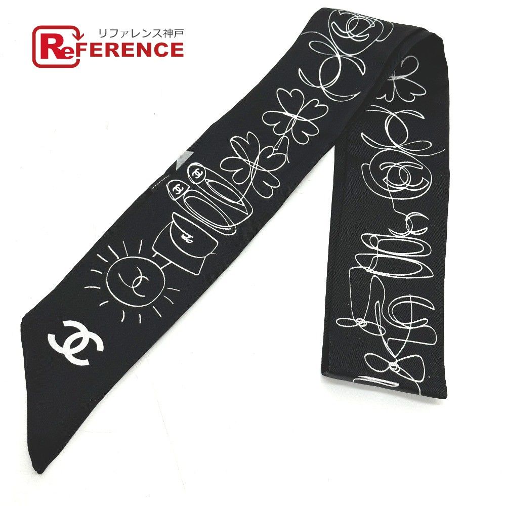 美品　アクセサリー ココマーク　CCロゴ シャネル　スカーフ　ヴィンテージ 楽天市場】CHANEL シャネル スカーフ チェーン柄 シルク ココ