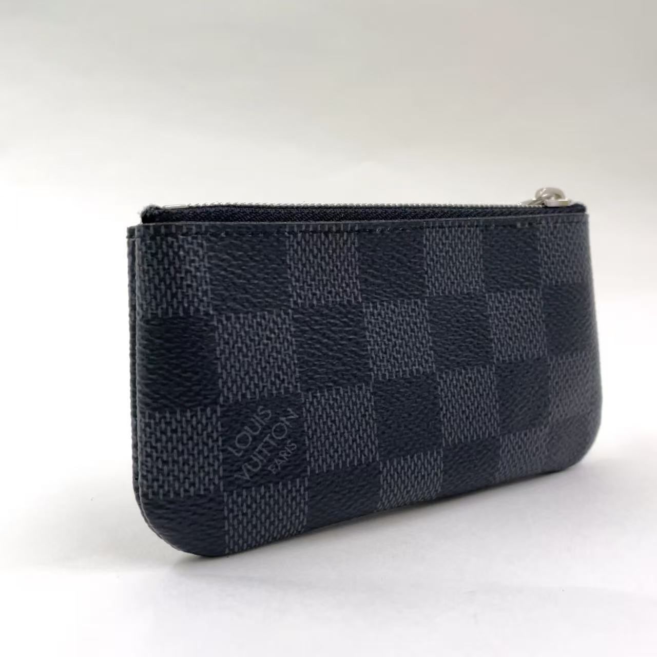 LOUIS VUITTON ポシェット クレ ダミエグラフィット ダミエグラフィット レザー×PVC ブラック キーケース N60155