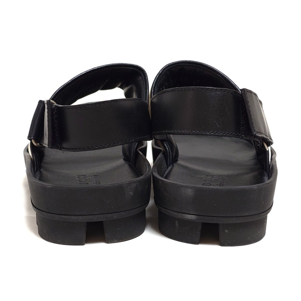 GUCCI(グッチ) サンダル 9 メンズ ロゴストライプストラップサンダル  