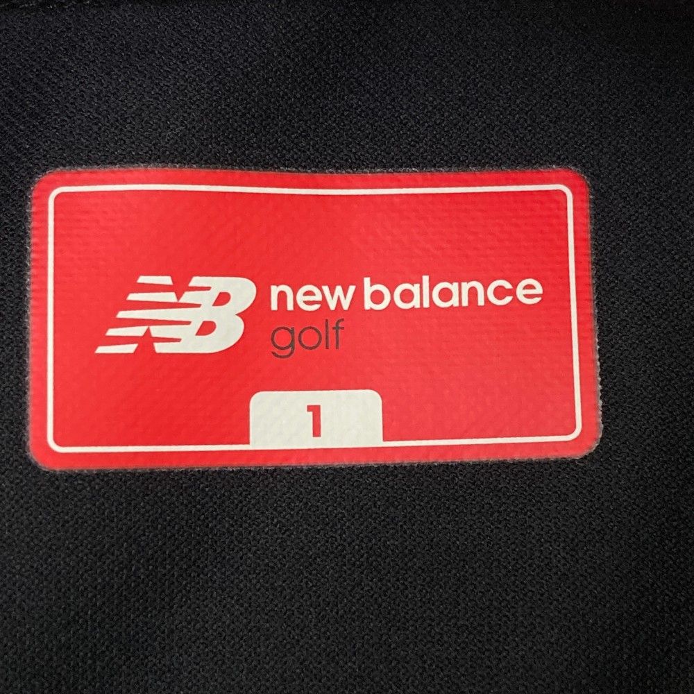 サイズ：1 NEW BALANCE ニューバランス  ハイネック 半袖　Tシャツ 総柄 ブラック系 [240101248196]# ゴルフウェア レディース ストスト