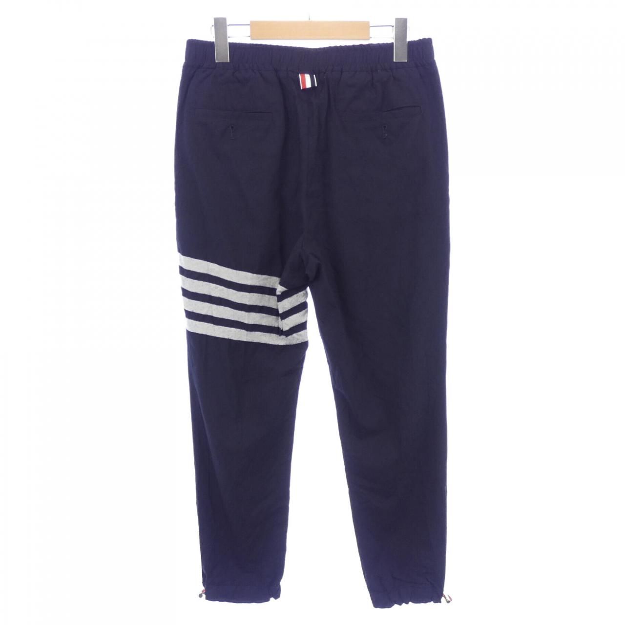 THOM BROWNE トムブラウン ボタンフライ スラックス パンツ THOM BROWNE トムブラウン チェック ノータック ボタンフライ