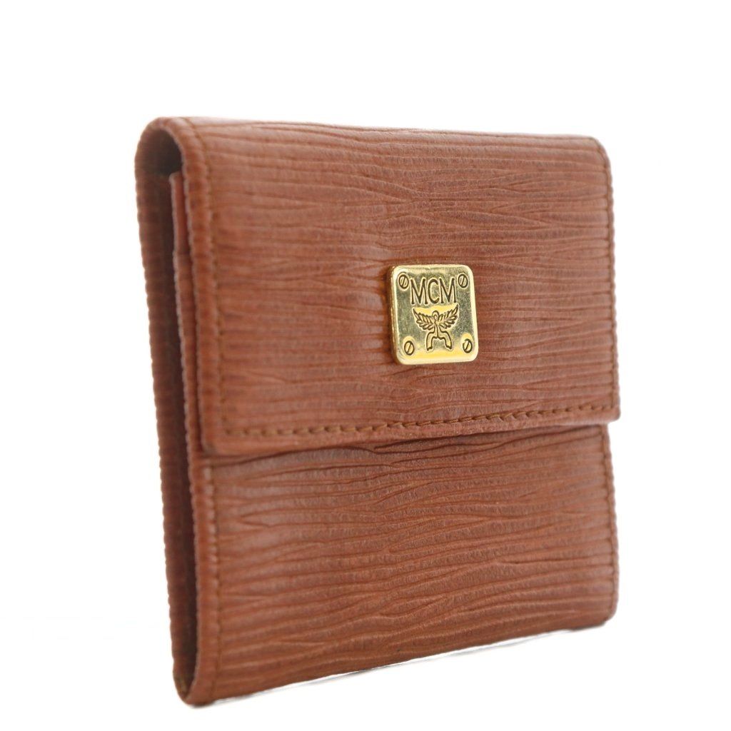 MCM ケース・小銭入れ ブラウン エムシーエム MCM 小銭入れ コインケース 二つ折り レザー ロゴ
