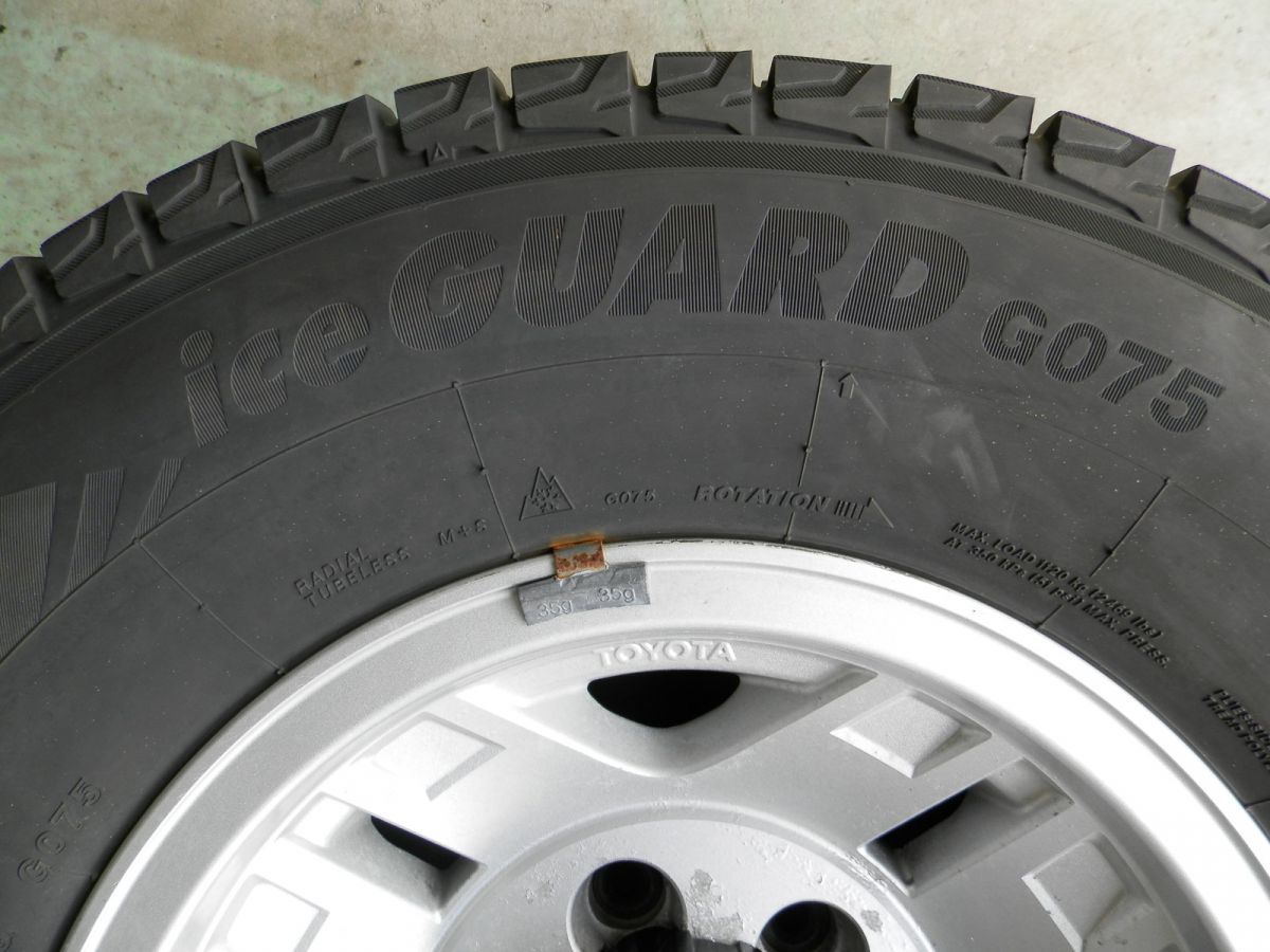 トヨタ　78プラド 純正ホイール　265/70R15 スタッドレス トヨタ 78プラド 純正ホイール スタッドレス付き 265/70R15