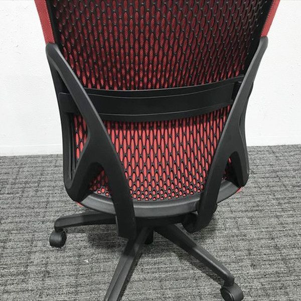イエラチェア ハイバック クッションタイプ オフィスチェア イナバ レッド ブラック MARWIL-DEMENAGEMENTS_CH