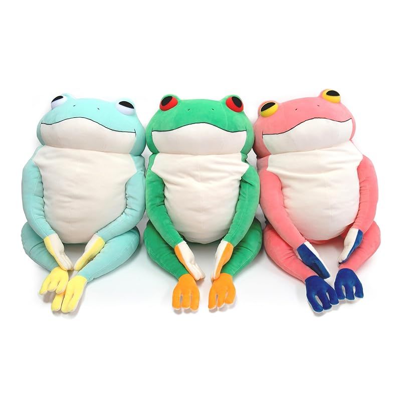 シナダグローバル もちシリーズ もちかえる ピンク XL 35×35×50cm ぬいぐるみ カエル アニマル MOKR-0880P 0