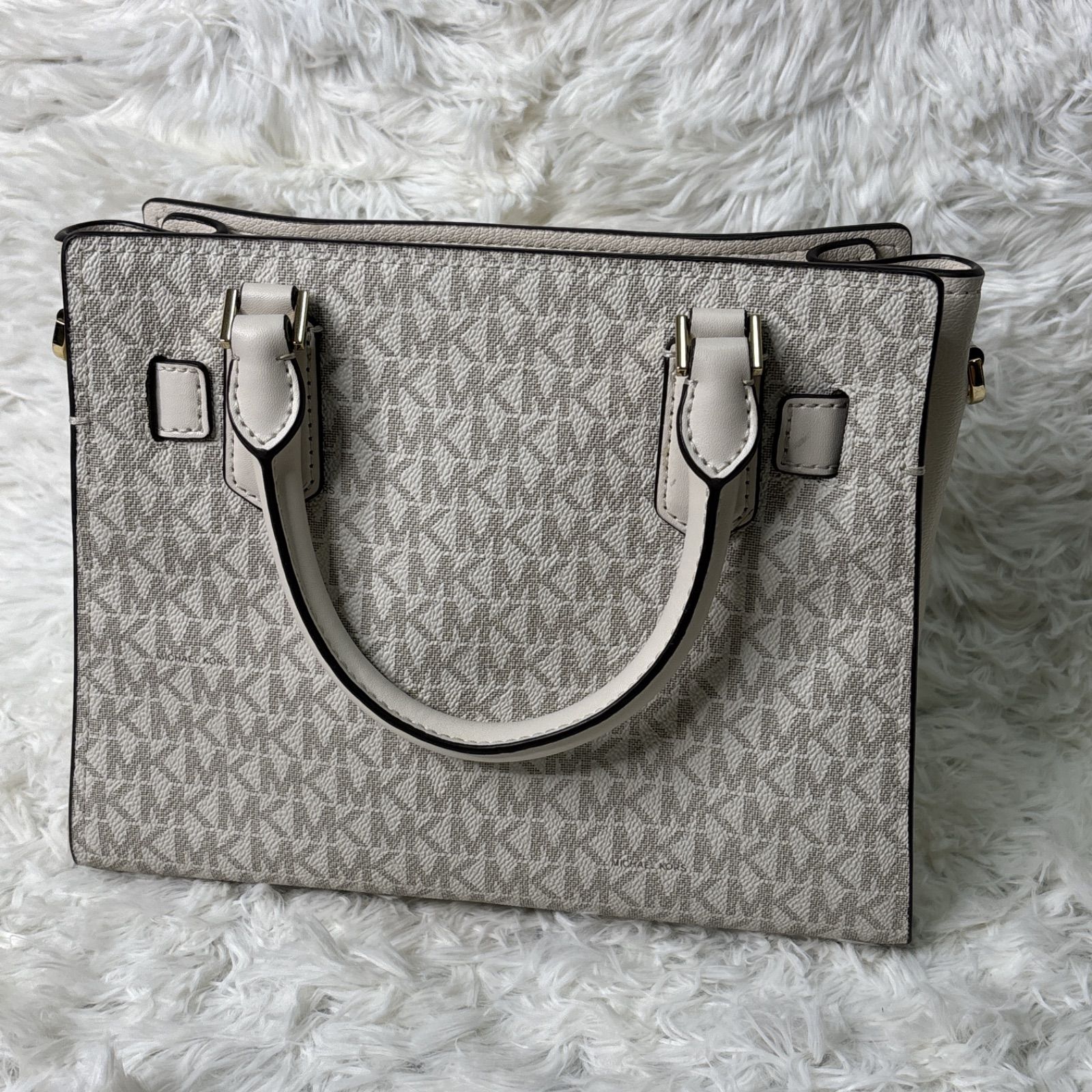 MICHAEL KORS マイケルコース ホワイト ハンドバッグ サッチェル