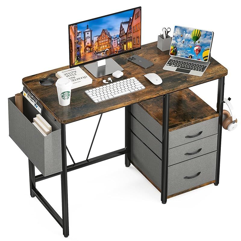 VECELO 昇降式デスク 電動 幅120×奥行60×高さ70.5-113cm VECELO 昇降式