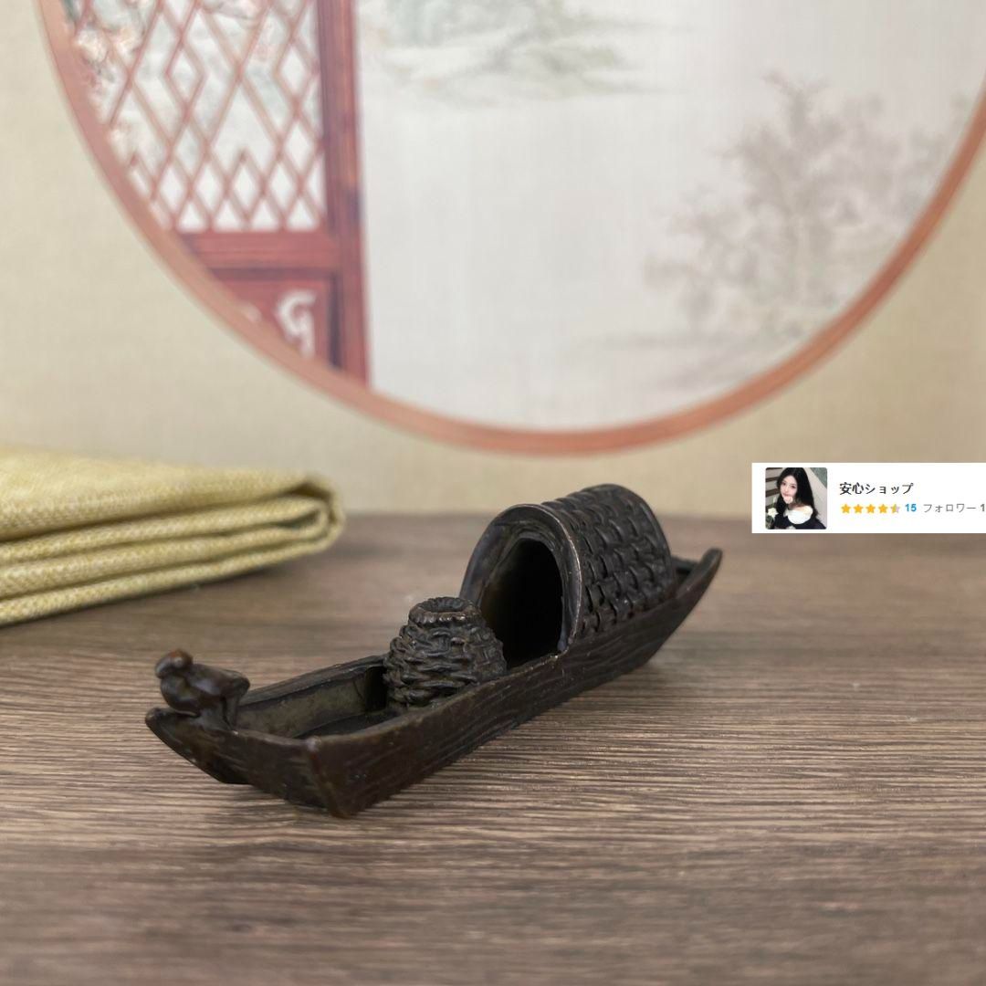 銅 細工 船帆香挿し 香炉 香道具 茶道具 装飾品 工芸品 置物
