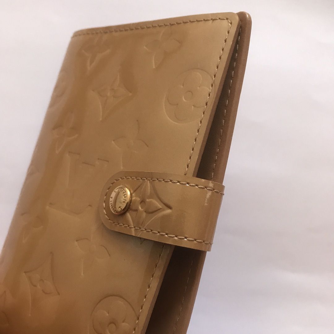 美品】LOUIS VUITTON モノグラムヴェルニ 手帳カバー 袋付/箱なし