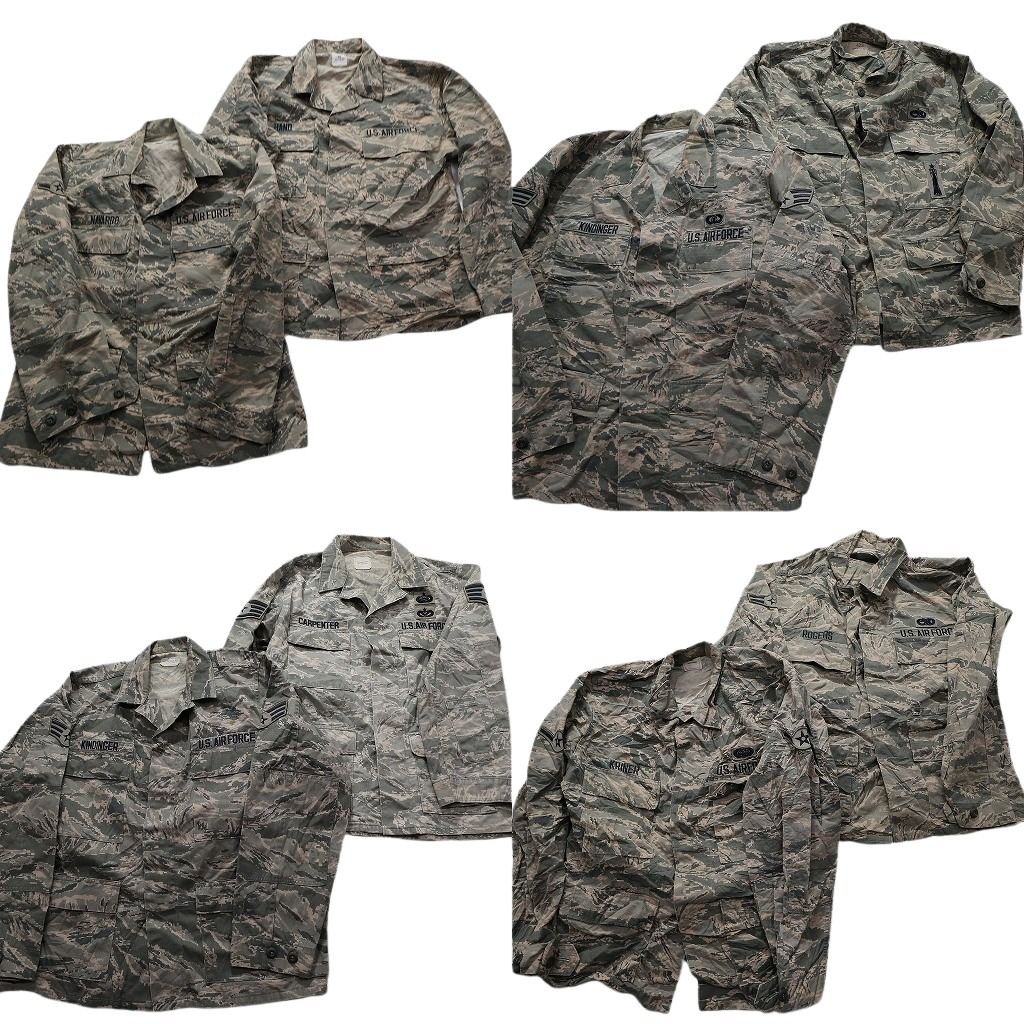 古着卸 まとめ売り 米軍実物 フィールドジャケット ミリタリー 8枚セット (メンズ 38 /40 /42 /44 ) タイガーストライプ 中古 古着 MY6251