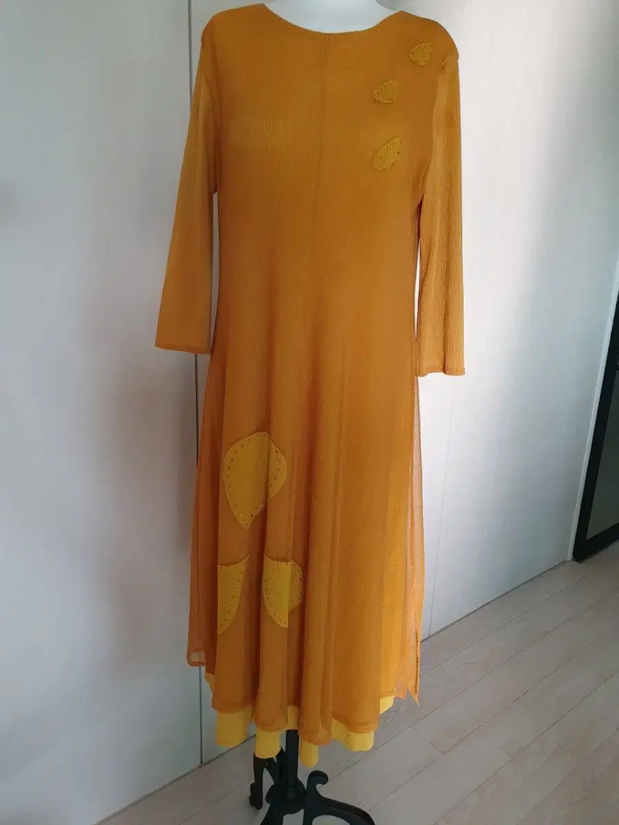 マスタードイェロー ロング ONE PIECE