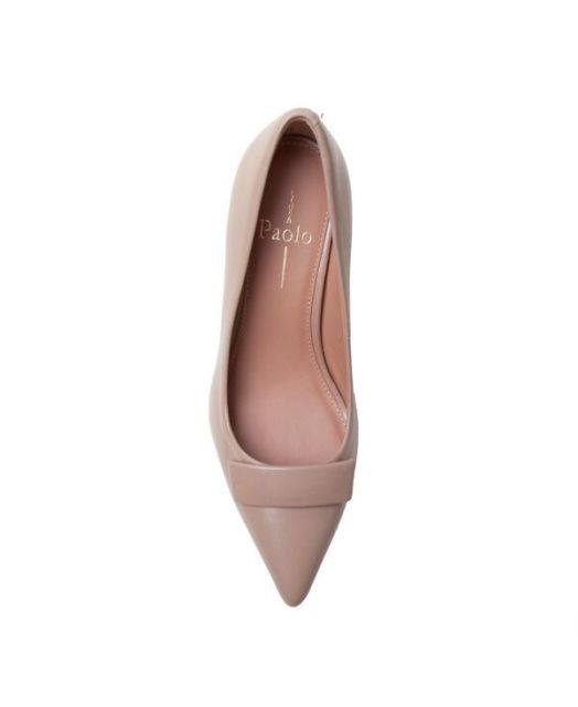 送料無料 リネアパウロ レディース パンプス シューズ PRISA | Pointed Toe Stiletto Fashion Pump Putty shimmer nappa