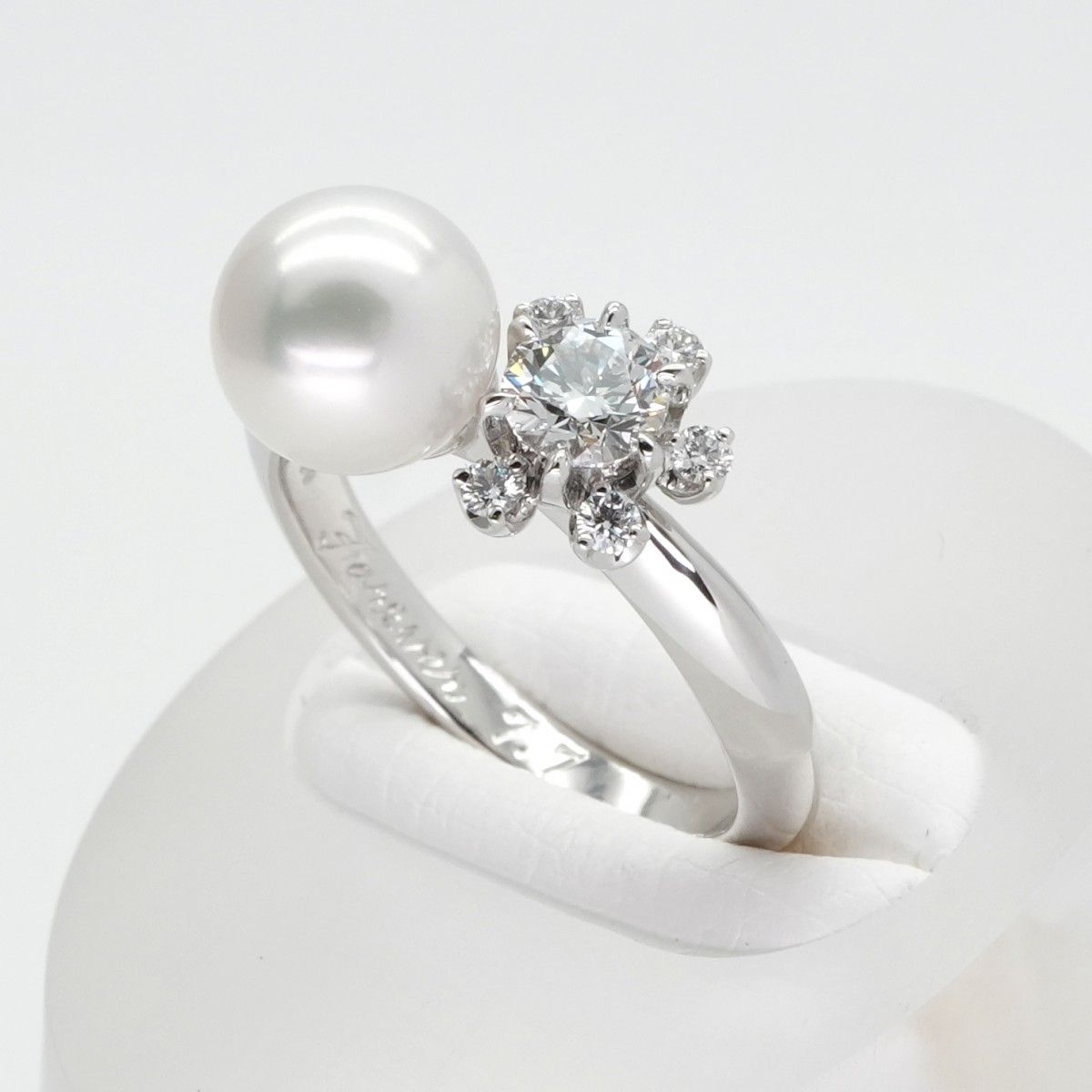 ミキモト MIKIMOTO リング Mikimoto Lumi?re Perle リング 指輪 Pt950  