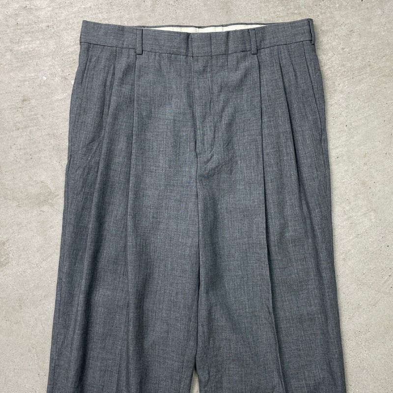 90年代 UNKNOWN ワイドスラックス 2タック ロケットTALONジップ メンズ