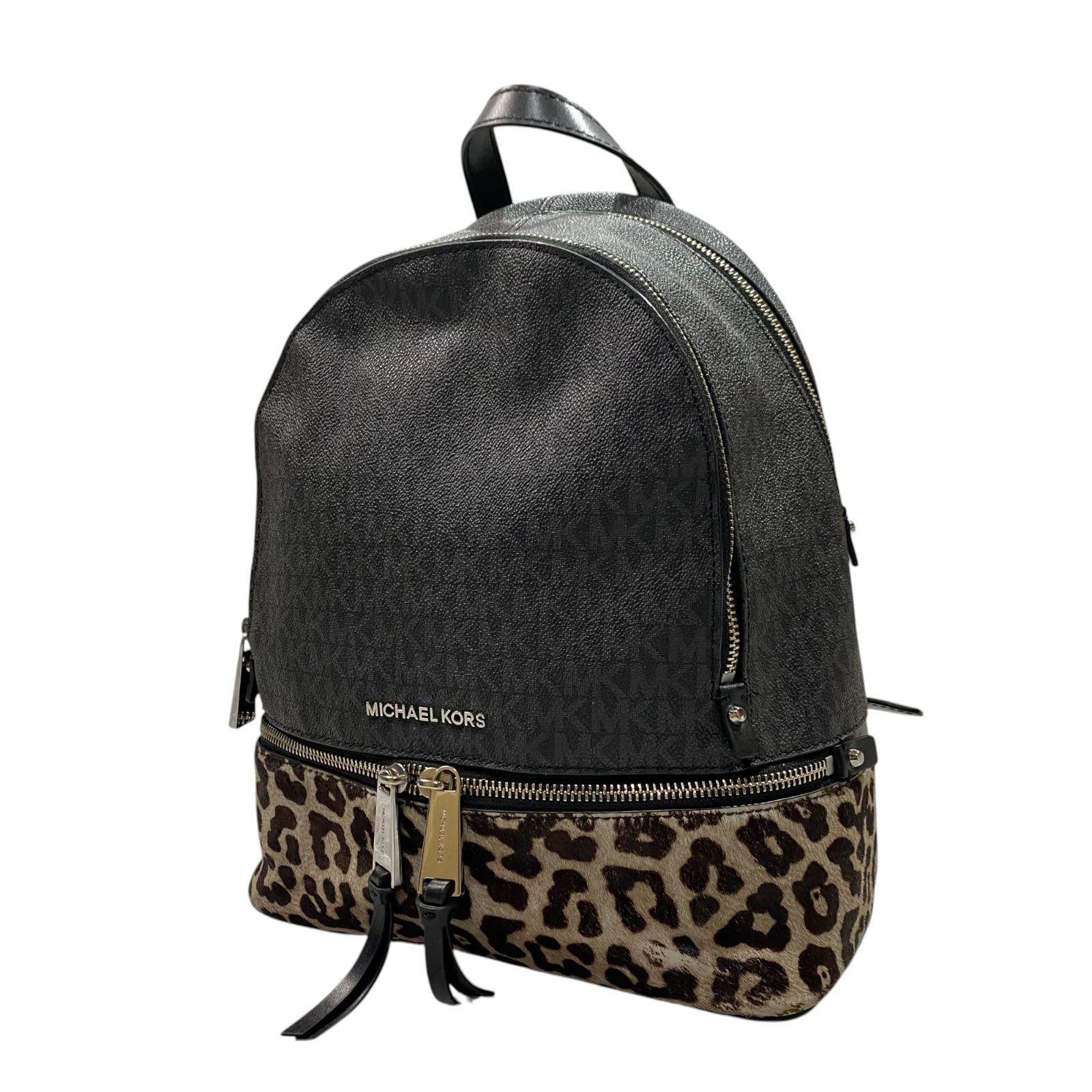MICHAEL KORS マイケルコース モノグラム バックパック ブラック