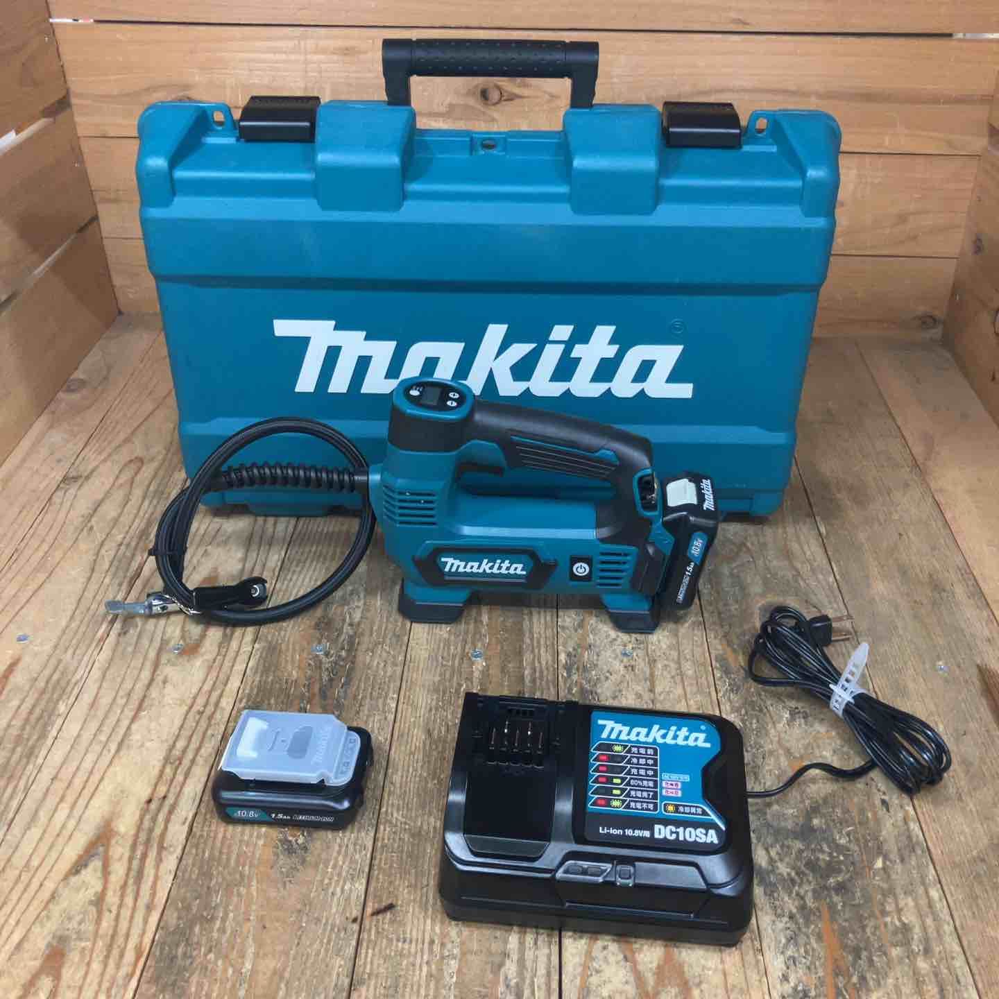 マキタ makita コードレス空気入れ MP100DSH ケース 10.8V1.5Ahバッテリー*2 充電器 所沢店