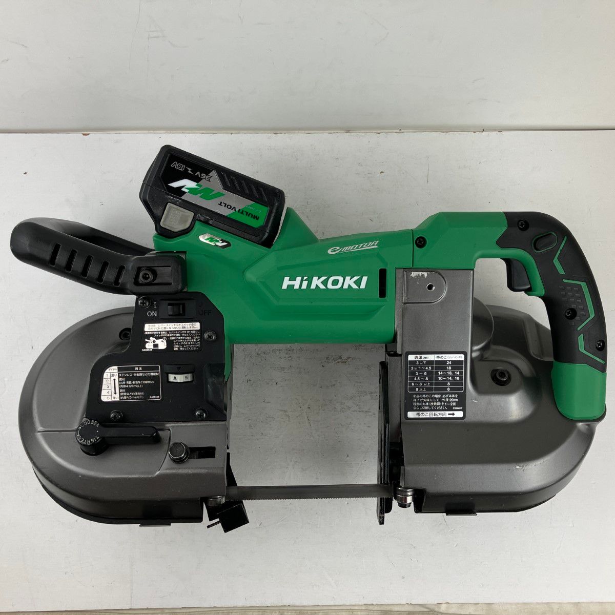 ЗЗHiKOKI ハイコーキ 36v 120mm コードレスロータリバンドソー バッテリーx1 充電器 ケース付 CB3612DA