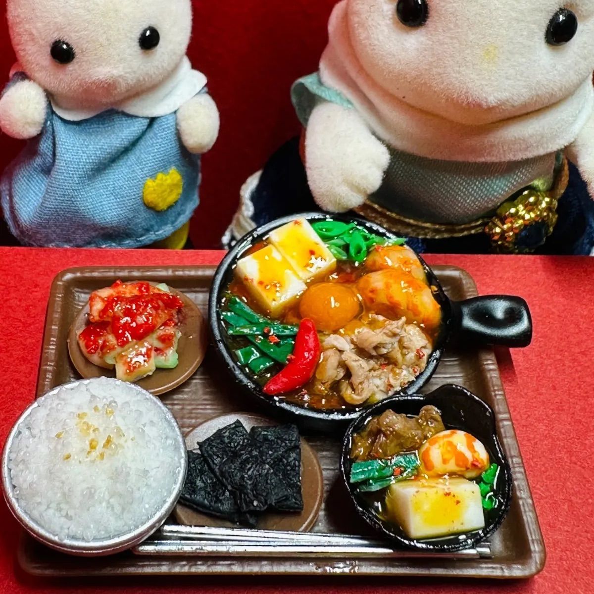 481 スンドゥブランチセット⭐️ミニチュアフード スンドゥブ ランチ